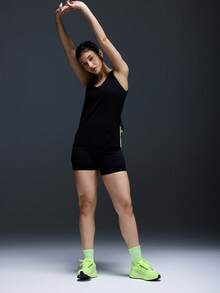 Powerista Women's Backless Everyday Fitness Running Training Sports Tank Top - Black - View 6