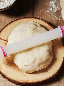 SHEIN Basic living 1pc Non-Stick Rolling Pin, Adjustable Dough Roller For Baking - White - View 3