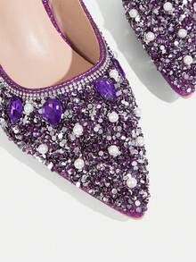 CUCCOO TILAWA Women Pumps Valentine's Day - Purple - View 6