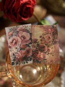 Mini Scrapbooking Paper, Lost Ruins Series, Vintage Dreamy Romantic Galaxy Background Material For Decorating Notebook, Picture Frame, Phone Case, Garbage Journal, Scrapbook DIY Back To School - one-size - View 11