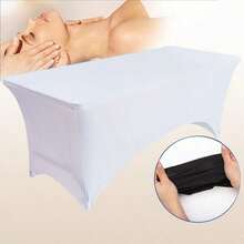 1pc 6ft Salon Massage Table Cover, Stretchy Eyelash Extension Bed Cover, Suitable For Eyelash Bed, Beauty Salon - Multicolor - View 5