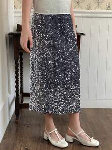 Dazy Kids Tween Girls' Fashionable Sequin Mini Skirt, Summer Party