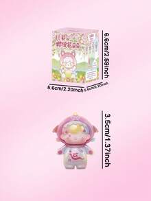 POKOJA LAND Blind Box Doll Set - Warm Cherry Blossom Theme High-Quality Material Collectible Toy | Mother's Day Gift Prepared For Collectors | Warm Decorative Collectible Toy, Includes 16 Regular Models + 1 Hidden Model - Tide play blind box - View 5