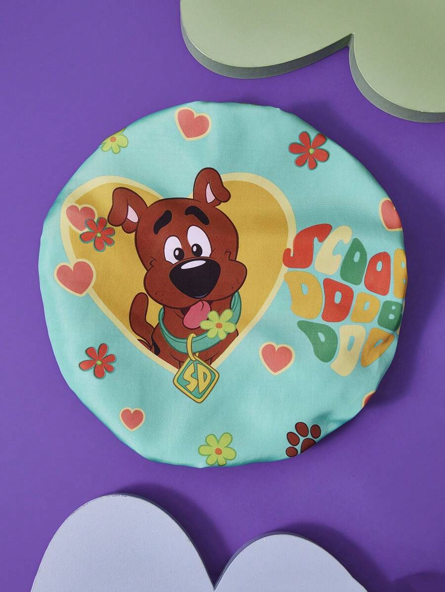 SCOOBY-DOO X SHEIN 亮黑色魔法印花女士浴帽