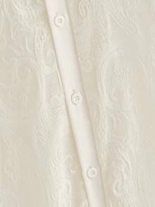 HIMLAND Men's Casual Loose Fit Cashew Print Short Sleeve Single-Breasted Shirt Premium Textured Fabric  Summer Wardrobe Essentials Casual Outfit Ideas Laid-Back Look  Daily Essential Wardrobe Staple Basic Style All-Match Style Go-To Piece Mix-And-Match Item Casual Versatile Style  Summer Wardrobe Essentials Casual Outfit Ideas Laid-Back Look Premium Textured Fabric  Daily Essential Wardrobe Staple Basic Style All-Match Style Go-To Piece Mix-And-Match Item Casual Versatile Style Hand-Beaded Ummer Wardrobe Essentials Casual Outfit Ideas Laid-Back Look Designer Style - Apricot - View 5