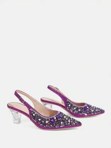 CUCCOO TILAWA Women Pumps Valentine's Day - Purple - View 4