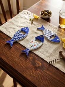 Cirelle Fish Bottle Opener Magnet - 3D Embossed & Gold Foil Fridge Magnet With Strong Hold, Functional Kitchen Decor