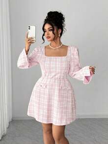 Elenzga Đầm chữ A không tay, cổ tròn, cài nút trang trí eo, dành cho nữ cỡ lớn, thanh lịch, thích hợp cho đi làm, văn phòng, lễ tốt nghiệp, các ngày lễ, Ngày Valentine, lễ hội âm nhạc, Ngày của Mẹ, Halloween, Lễ Tạ ơn, Lễ Phục sinh, Ngày Quốc khánh, các buổi khiêu vũ, hẹn hò, tiệc tùng, đám cưới, hoạt động ngoài trời, mùa hè. - Hồng - Xem 8