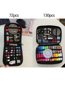 130/72pcs Sewing Supplies Kit, Scissors, Thimble, Measuring Tape For DIY Home Craft - Multicolor - View 11