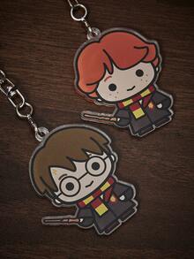 HARRY POTTER X SHEIN Fashionable Cartoon Character Keychain - Multicolor - View 3