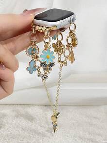 Teckwe Suitable For Watch S10 Daisy Watch Bracelet 38/40/41mm/S10-42mm Butterfly Metal Strap, Stylish And Elegant, Suitable For Goddesses And Can Also Be Used As A Gift - Multicolor - View 10