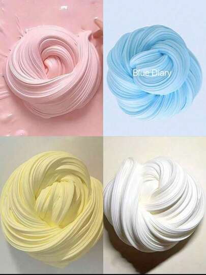 120毫升/瓶 超大号超响亮史莱姆，高泡沫，高光泽，彩色减压史莱姆