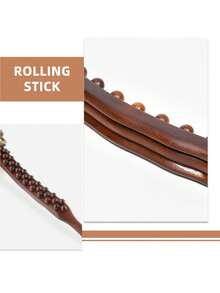 双头按摩棒，可用于按摩脚底、颈椎、背部和全身。 - 棕色 - 查看 5