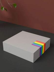 500张/卷 LGBT彩虹条纹图案贴纸 学校用品 返校季 - 彩色 - 查看 3