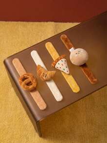 Joivida Fun Pop Tart Plush Wristband Bracelet Vegetable Fruit Cartoon Watch Strap Gift