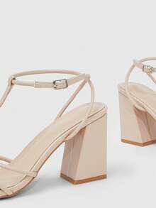 CUCCOO SZL Women Heeled Sandals Valentine's Day - Apricot - View 5