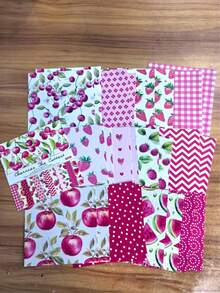 1Pack 24 Sheets 6"X6" Lemonade Summer Scrapbook Paper, DIY Craft Background Paper Back To School - Red - View 5