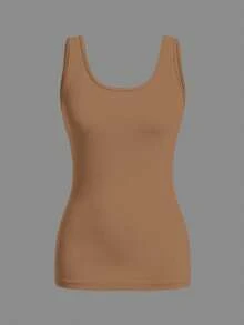 SHEIN Essnce 3pcs Women Casual Solid Color Versatile Camisole Tops, Suitable For Spring/Summer - Multicolor - View 5
