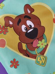 SCOOBY-DOO X SHEIN 亮黑色魔法印花女士浴帽