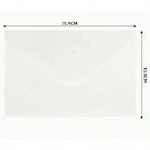 50个纸质信封，邀请函信封，自封纸信封，多种颜色可选，小型卡片/便签夹，适用于节日、婚礼、生日和圣诞节庆祝活动。 - 彩色 - 查看 3