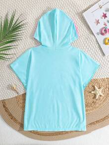 Baby Girl Cartoon Mermaid Swimsuit Cover-Up Cover Up Toddler Beach Cover Up Toddler Girl Mermaid Beach Cover Up Mermaid Clothes For Girls Toddler Mermaid Swim Suit Baby Girl Mermaid Swimsuit Baby Girl Swim Baby Girl Swimming Clothes Toddler Mermaid Swimsuit Baby Girl Rash Guard Swimsuit Toddler Swimsuit Baby Beach Clothes Baby Girl Swimsuit Baby Girl Summer Outfit Baby Towel Cover Mermaid Cover-Up Sister Outfit Toddler Hooded Towel Mermaid Beach Towel Baby Beach Poncho - Multicolor - View 3
