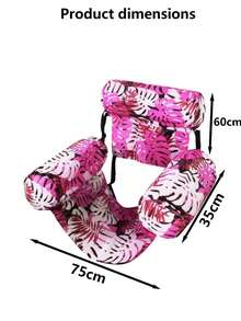 1PC/2PCS Heavy Duty Inflatable Pool Floats Adult, Inflatable Pool Lounge Chairs For Adults With Tropical Leaf Design, Party Summer Water Beach Lake Fun, Beach Relaxation | Vibrant Design | Comfortable Mesh, Beach Chairs For Adults - Multicolor - View 7