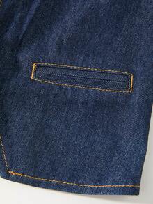 GlowEve Women's Casual Minimalist Tie-Up Denim Vest