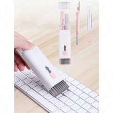 7合1蓝色键盘清洁套装，带可拆卸刷子和除尘掸 - 彩色 - 查看 15