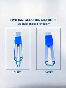 3/6件装易滑式食品保鲜膜切割器，适用于保鲜膜、铝箔，切割顺畅，边缘安全，厨房收纳必备，家庭和餐厅必备储物工具 - 藍色 - 查看 12