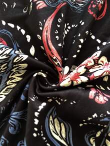 EMERY ROSE 大码女式印花弹力腰休闲打底裤 - 彩色 - 查看 7