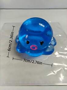 Zazumi 1pc Homemade Bubble Squeeze Toy Super Sticky Slow Rebound Stress Ball Fidget Sensory Toys For Adults Party Favors Birthday Gift Box Stuffing Summer Cool Play Stress Relief - Multicolor - View 3