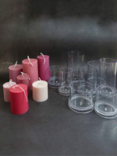 1Pc Cylindrical Flat Top Candle Mold For Candle DIY Making