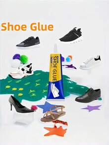1 st 2,03 oz starkt skolim | Vattentätt reparationslim för alla skor | Viktigt för hushållet - Blå - Visa 10