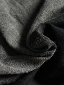 ROMWE MEN Men's Casual Short Sleeve Washed Crew Neck T-Shirt - Black - View 3