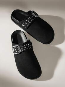 Solecia Women Flats - Black - View 1