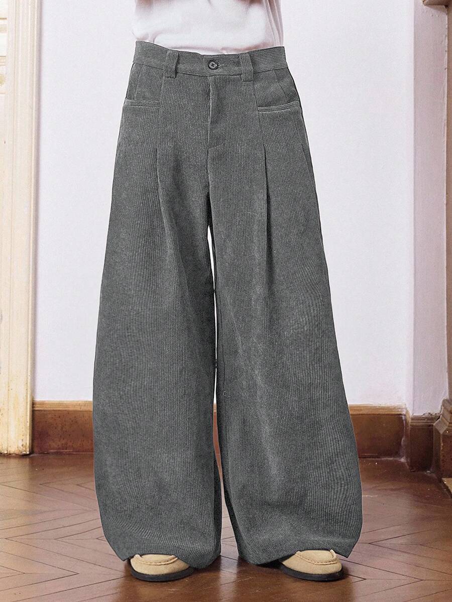 SWAVVY Pantalones para hombres - Gris Claro - Ver 1