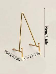 Cirelle Triangular Metal Display Stand - Geometric Iron Shelf For Home Decor & Organizing Small Items - Multicolor - View 4