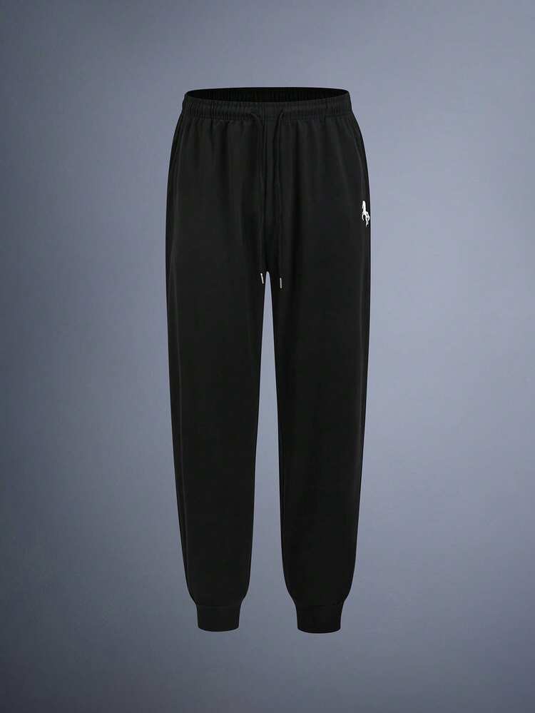 Driftmere 남성 캐주얼 야외 스포츠 재킷 및 바지 세트, 봄부터 여름까지, 봄/여름용, 편안하고 부드러운 스포츠 세트, 애슬레저 스타일, 스포티 패션 - 블랙 - 보기 9