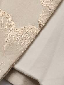 DAZY Áo khoác dáng suông tay loe in hoa thanh lịch dành cho nữ, thích hợp cho mùa xuân/hè, hoặc dự tiệc cưới. - Màu be - Xem 11