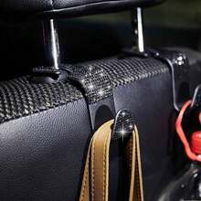 2个装人造钻石汽车挂钩，隐藏式汽车收纳挂钩，创意汽车座椅挂钩，女士汽车配件 - 2pcs - 查看 8