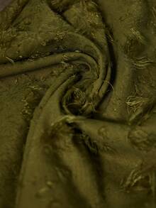 Aveloria Modichic Bộ đồ 2 món dành cho nữ: Áo cổ chữ V bất đối xứng dáng rộng, chất liệu vải dệt họa tiết và quần ống rộng, phong cách thường ngày và đa năng. - màu xanh lá - Xem 7