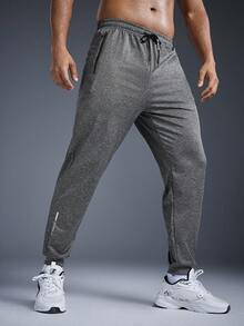 Driftmere Men's Sports Pants, Outdoor Casual Drawstring Waist Trousers, Quick-Dry Stretchy Wrinkle-Resistant Spring To Summer, For Spring/Summer, Comfort And Soft Sports Pants, For Gym And Jogger, Athleisure Style, Sporty Fashion Father's Day – A Fathers Day Gift Guide - Dark Grey - View 4