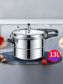 家用迷你小型防爆压力锅，适合两人使用，兼容燃气灶和电磁炉 - 黑色 - 查看 6