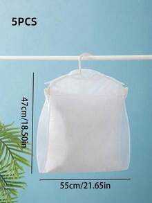 1/ 2/3 /5Pcs Pieces Polyester Pillow Drying Rack Foldable Storage Laundry Mesh Bag Toy Drying Net Space Saving Organizer Closet Essential Home Dorm Organization Supplies For Seasonal Refresh Moving Spring Cleaning - Multicolor - View 17