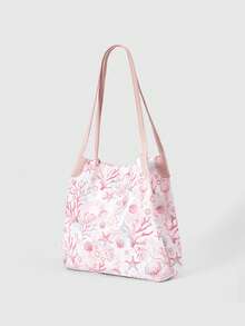 ROMWE Kawaii Women Tote Bags - Dusty Pink - View 2