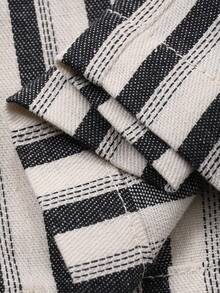 Dazy Kids Toddler Boys' Casual Striped Loose Wide-Leg Pants - Black and White - View 3