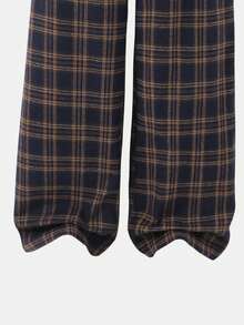 Sparklyn 2pcs/Set Teen GirlCasual All-Match Versatile Plaid Loose Fit Pants, Suitable For School, Daily And Street Wear Plaid Pants Teen Plaid Pants Lounge Pants - Multicolor - View 4