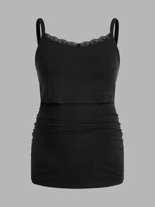 Modmama Tropical Vacation Strap Nursing Camisole, Maternity Tight Fit Camisole - Multicolor - View 12