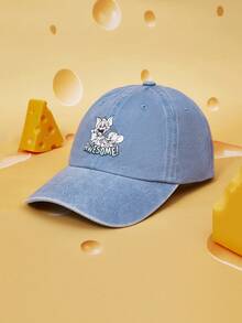 TOM & JERRY X SHEIN 女士棒球帽 - 天藍色 - 查看 1