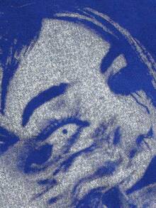 ROMWE MEN Anime Sudadera con capucha y cremallera de manga larga con estampado gráfico casual de retrato de hombre de calle, estilo Y2K - Azul - Ver 5